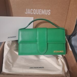 Brand New Authentic Jacquemus Vibrant Green Shoulder Bag